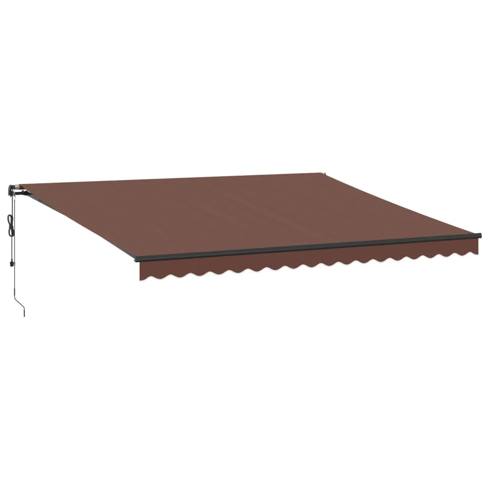 vidaXL Automatisk uttrekkbar markise brun 450×350 cm v:8468421 vidaXL Automatisk uttrekkbar markise brun 450×350 cm v:8468421