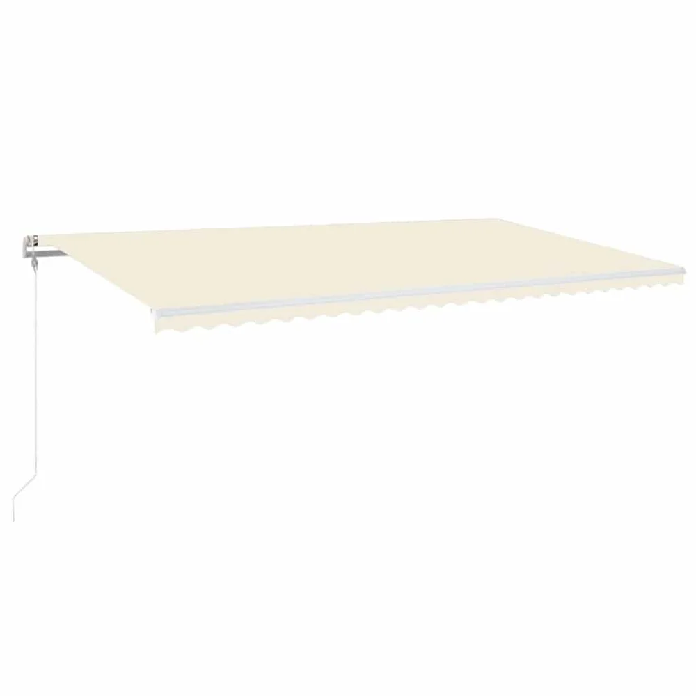 vidaXL Automatisk markise med vindsensor og LED 600×300 cm kremhvit v:2565728 vidaXL Automatisk markise med vindsensor og LED 600×300 cm kremhvit v:2565728