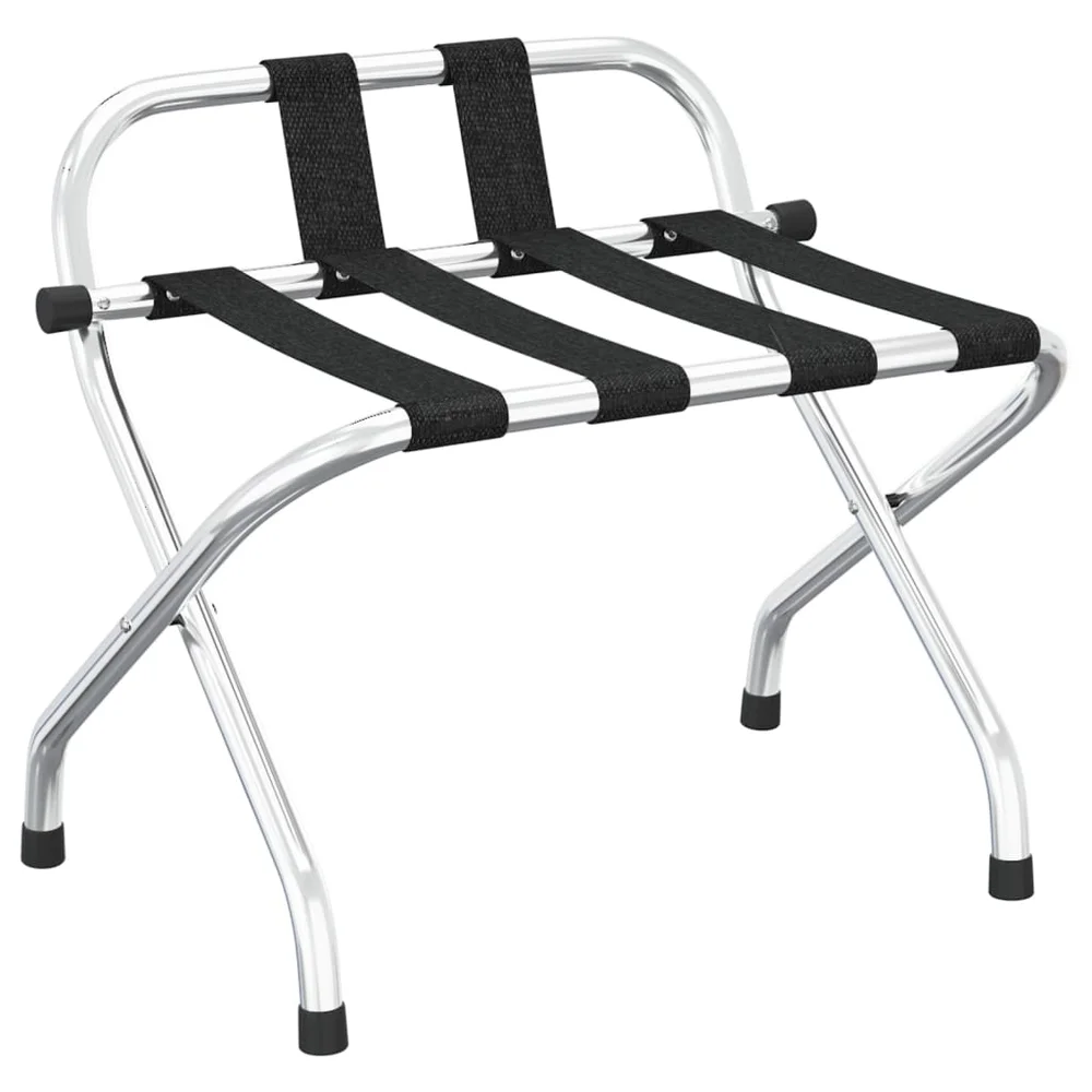 vidaXL Bagasjebrett med ryggstøtte sølv 56x39x52cm v:1256256