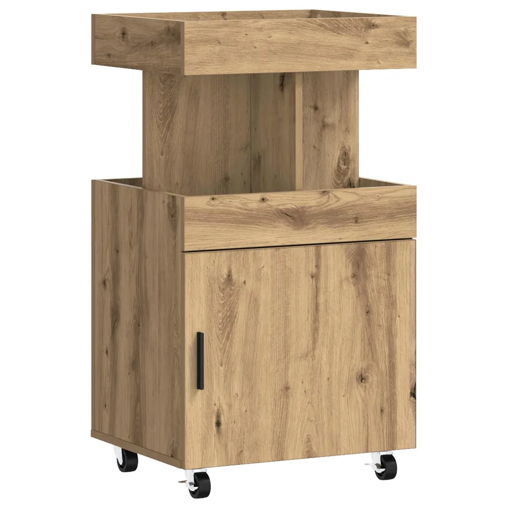 vidaXL Barvogn Artisan eik 50 x 41 x 89 cm Konstruert tre v:9290638 vidaXL Barvogn Artisan eik 50 x 41 x 89 cm Konstruert tre v:9290638