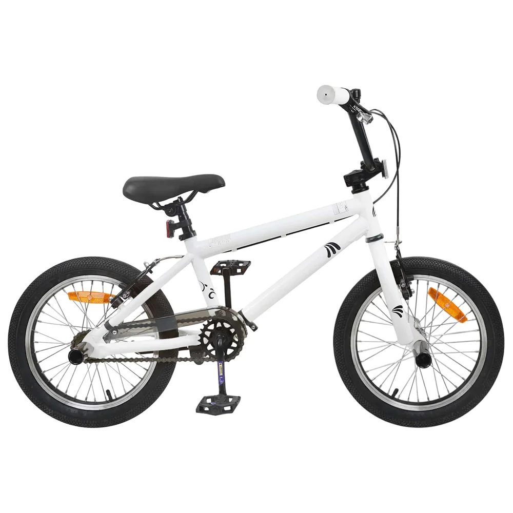 vidaXL BMX Sykkel 20 Tommer for over 9 år gammel Hvit v:821099