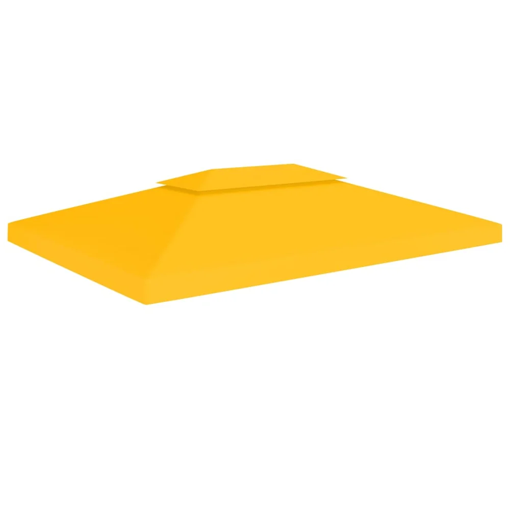 vidaXL Dobbel toppduk til paviljong 310 g/m² 4×3 m gul v:6191963 vidaXL Dobbel toppduk til paviljong 310 g/m² 4×3 m gul v:6191963