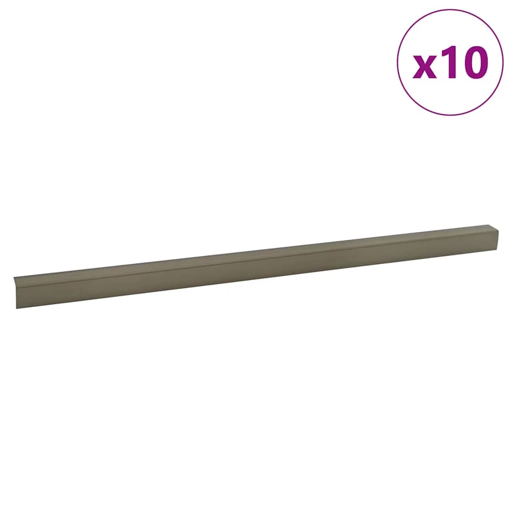 vidaXL Trappeneser 10 stk. champagne 67 x 3 x 2 cm Aluminium v:1720724 vidaXL Trappeneser 10 stk. champagne 67 x 3 x 2 cm Aluminium v:1720724