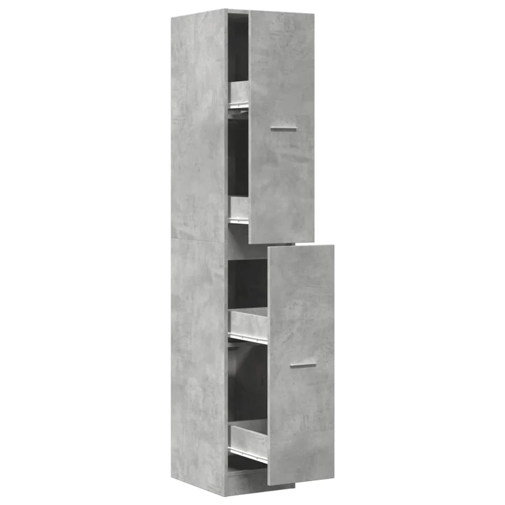 vidaXL Apotekskap betonggrå 30x41x174,5 cm konstruert tre v:9999775 vidaXL Apotekskap betonggrå 30x41x174,5 cm konstruert tre v:9999775