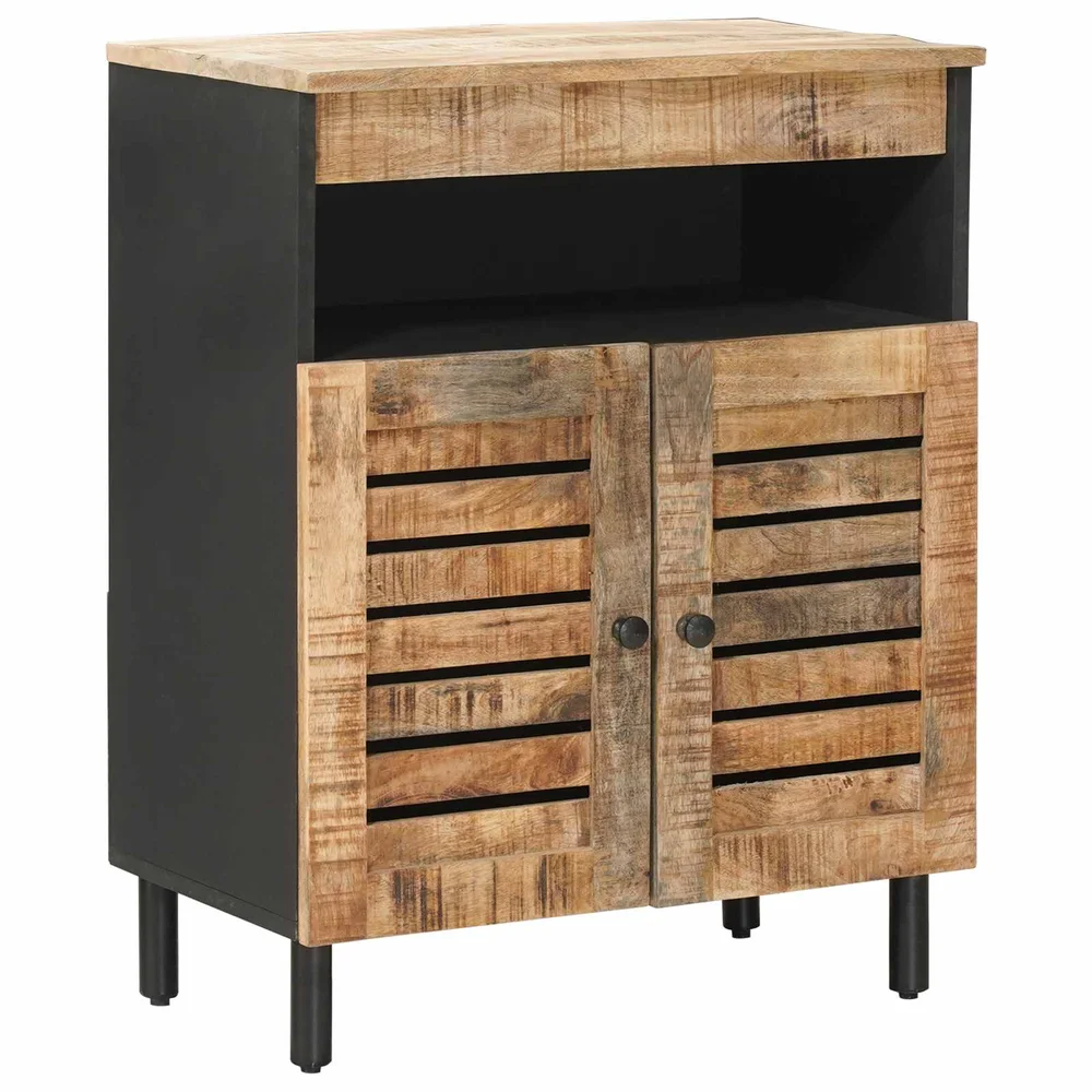 vidaXL Oppbevaringsskap Naturlig 60 x 33 x 75 cm Massiv mango tre v:3076160