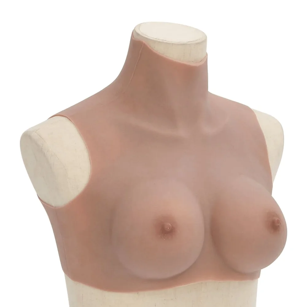 vidaXL Silikonbryst lysebrun C-cup v:344456 vidaXL Silikonbryst lysebrun C-cup v:344456