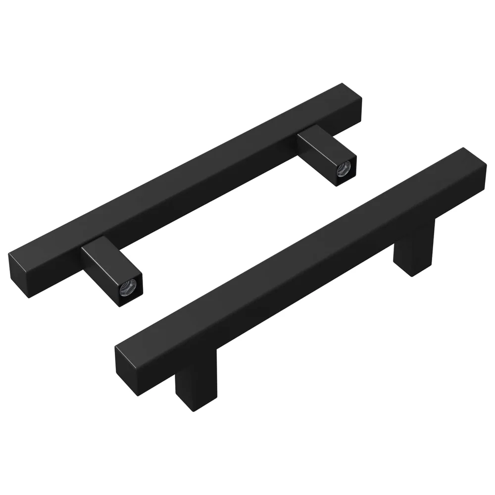 vidaXL Kabinett håndtak 2 stk. Svart 150 x 12,3 x 35,2 mm v:2431638