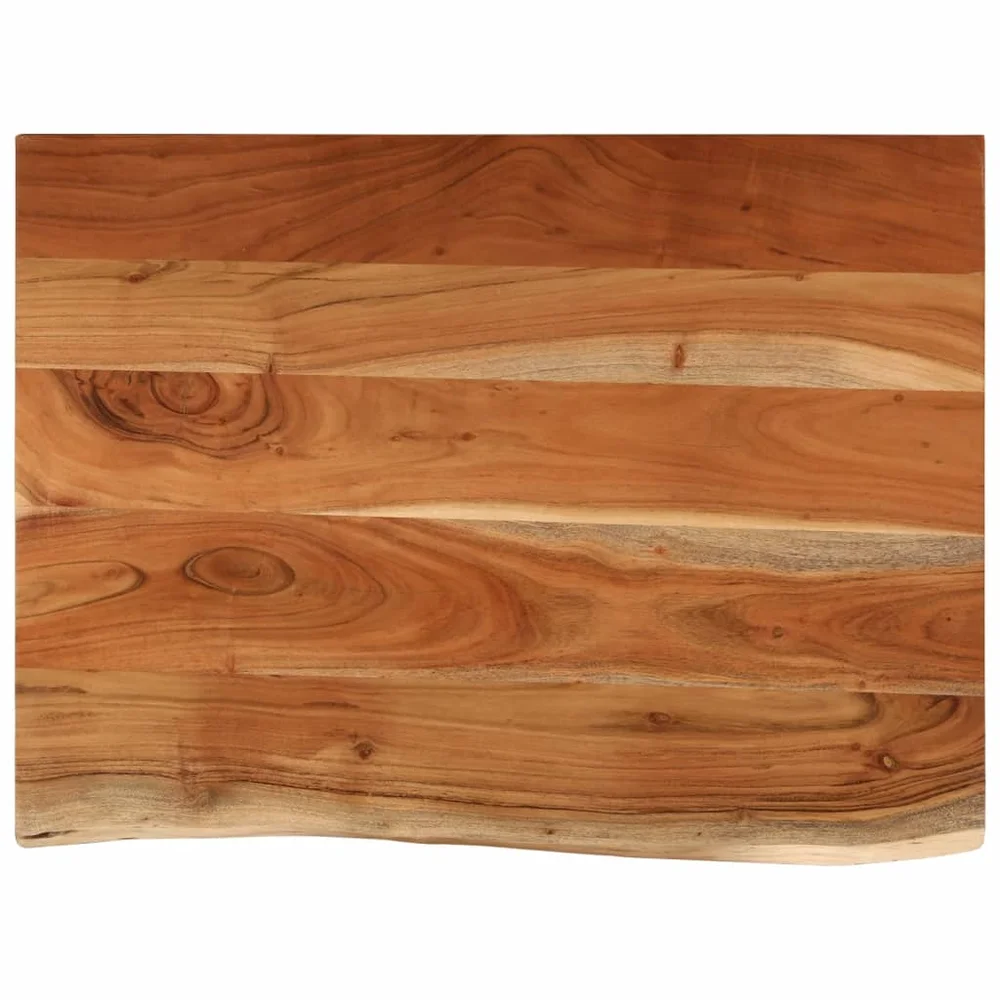 vidaXL Benkeplate for bad 80x60x2,5 cm rektangulær heltre akasie v:1811105