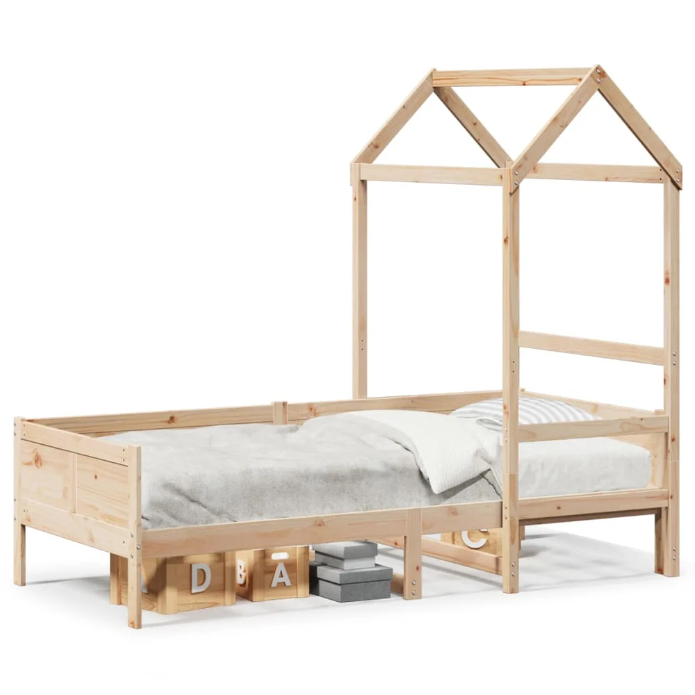 vidaXL Dagseng med tak 80×200 cm heltre furu v:7451573 vidaXL Dagseng med tak 80×200 cm heltre furu v:7451573
