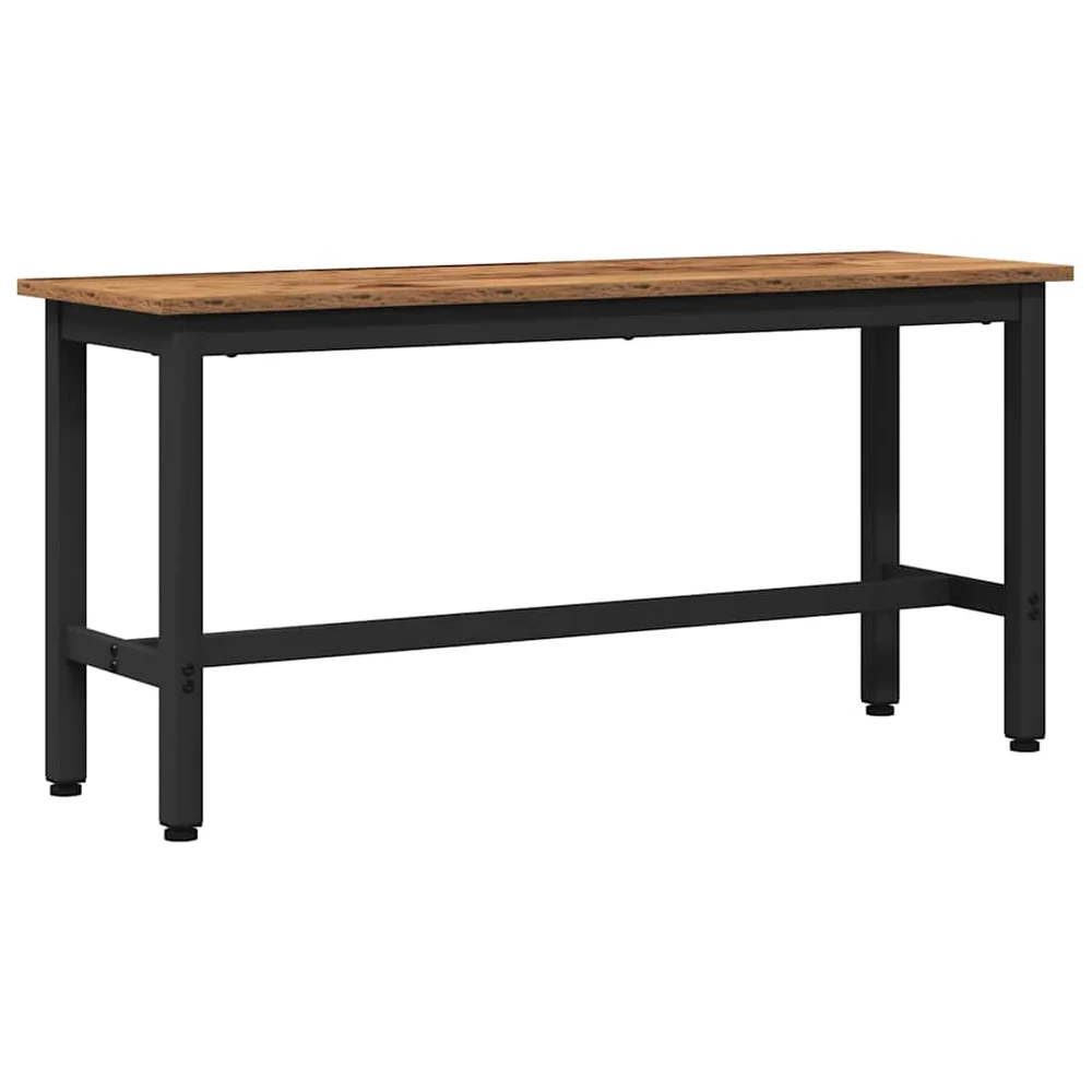 vidaXL Spisebenk Gammelt tre 100 x 32,5 x 48,5 cm v:5312606