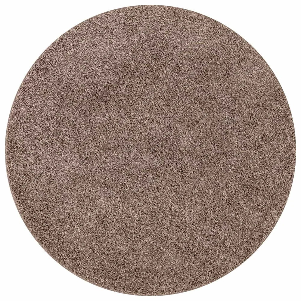 vidaXL Anti-sklisikker Shaggy Teppe Brun 160 x 160 cm PP v:8506292