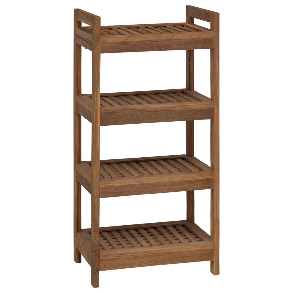 vidaXL Badehylle Naturlig 45 x 30 x 97 cm Massivt Teaktre v:3703805 vidaXL Badehylle Naturlig 45 x 30 x 97 cm Massivt Teaktre v:3703805