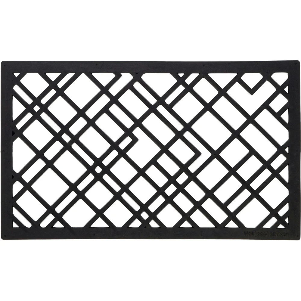 Lines Dørmatte 45×75 cm, Sort v:3740804