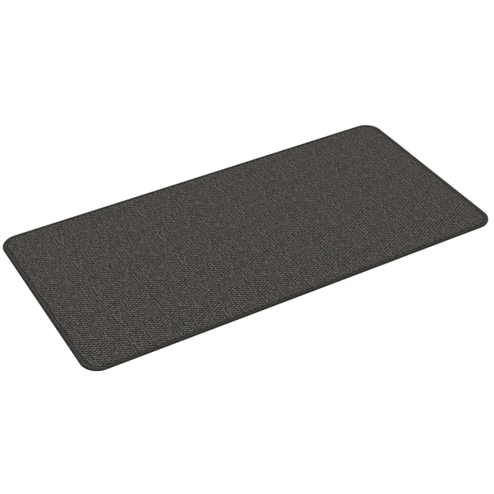 vidaXL Teppeløper sisal-utseende antrasitt 50x100 cm v:9677469