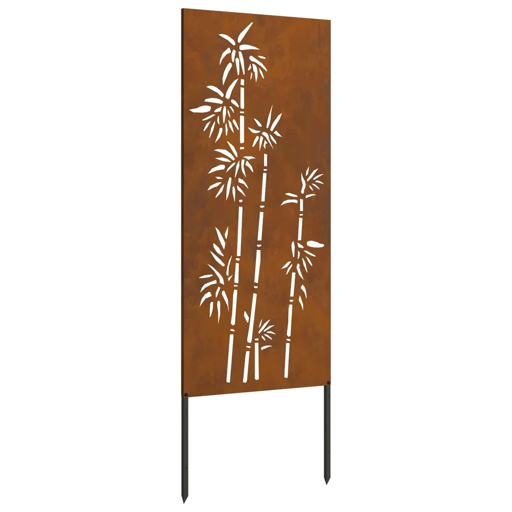 vidaXL Hageprivat skjerm Blomster Rusten 50 x 140 cm Cortenstål v:2506504 vidaXL Hageprivat skjerm Blomster Rusten 50 x 140 cm Cortenstål v:2506504