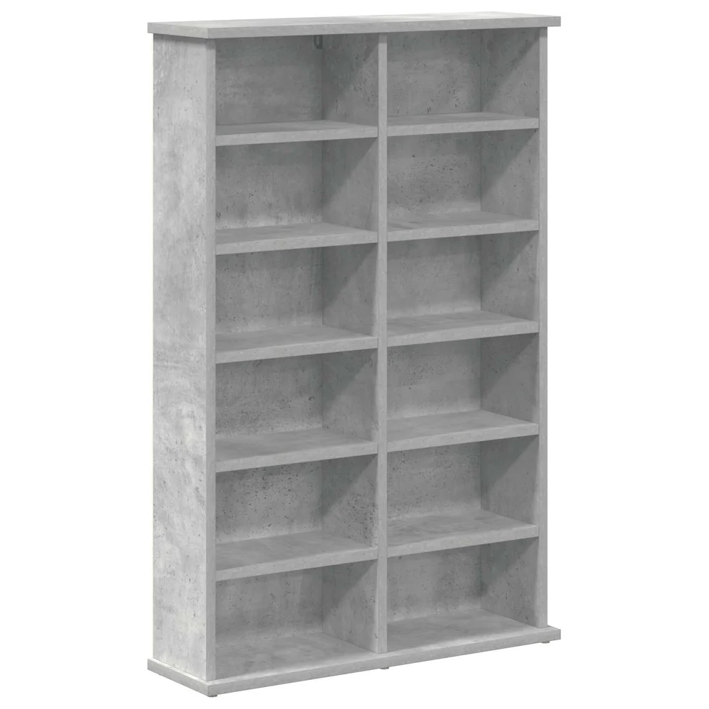 vidaXL CD skap Betonggrå 60 x 17 x 92 cm Konstruert tre v:7623807 vidaXL CD skap Betonggrå 60 x 17 x 92 cm Konstruert tre v:7623807