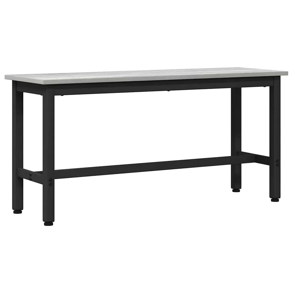 vidaXL Spisebenk Grå Sonoma 100 x 32,5 x 48,5 cm v:9797756 vidaXL Spisebenk Grå Sonoma 100 x 32,5 x 48,5 cm v:9797756