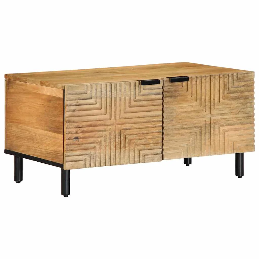vidaXL Salongbord brun 80x50x40 cm heltre furu v:6320215