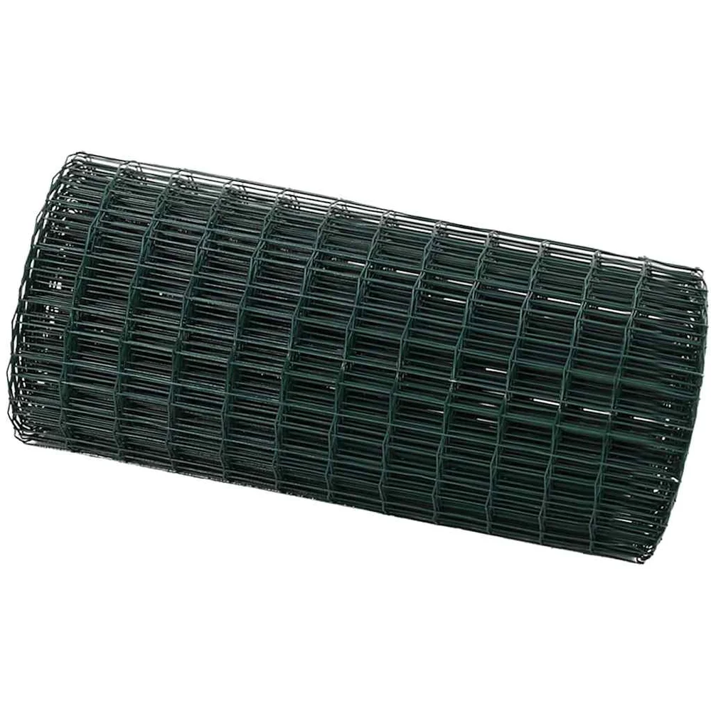 vidaXL Euro gjerde 0,4 x 10 m PVC-belagt jern Grønn v:7893757 vidaXL Euro gjerde 0,4 x 10 m PVC-belagt jern Grønn v:7893757