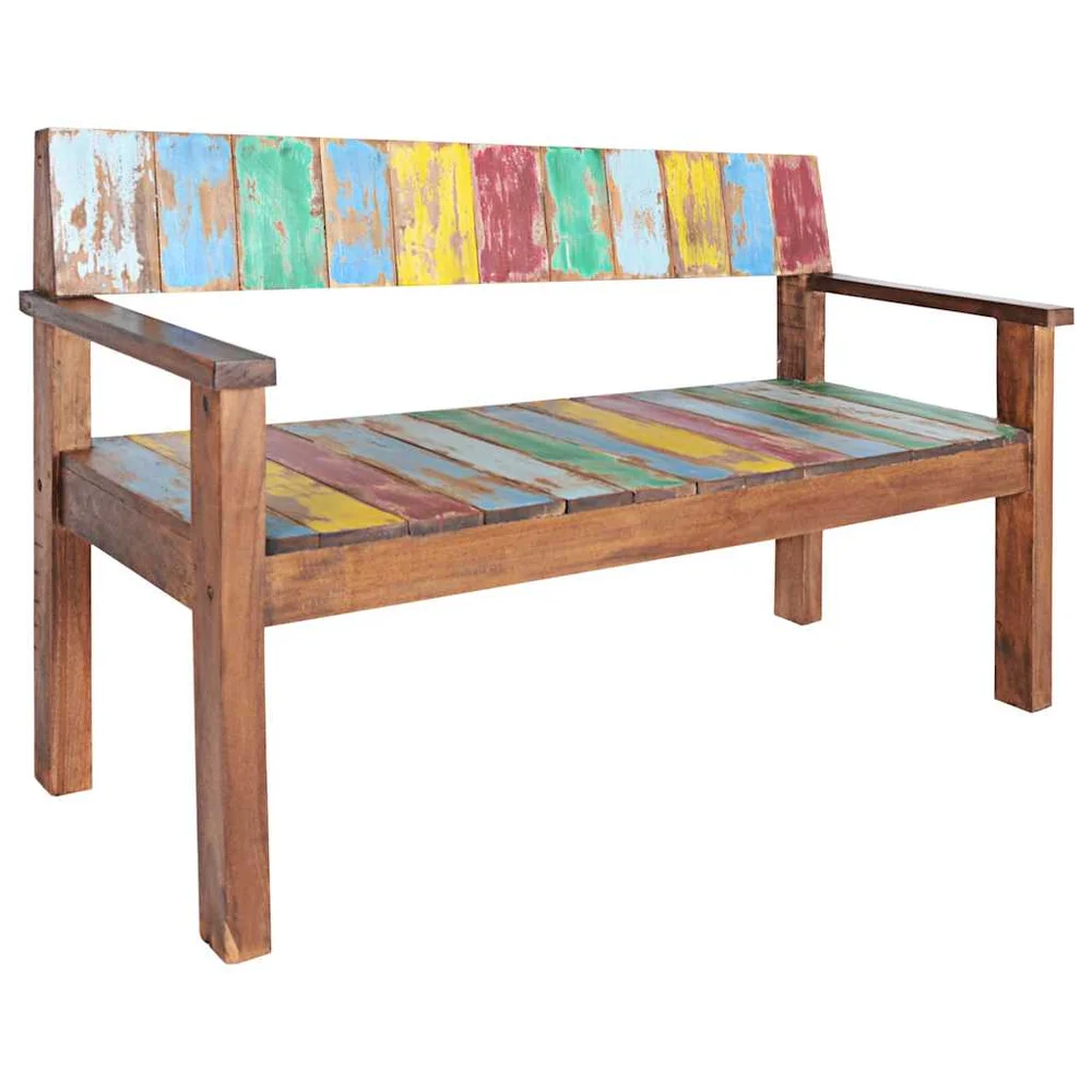 vidaXL Benk 115 cm gjenvunnet heltre v:2257374 vidaXL Benk 115 cm gjenvunnet heltre v:2257374