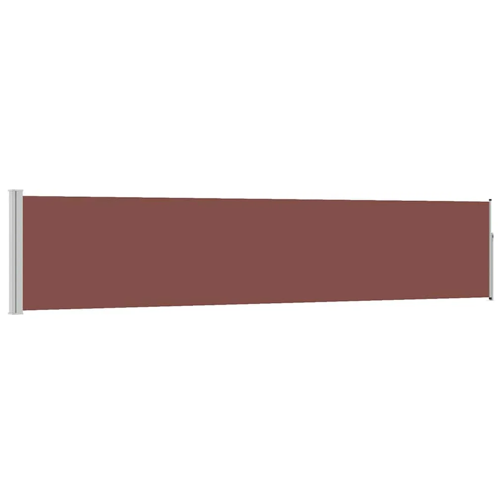 vidaXL Uttrekkbar sidemarkise 100x514 cm brun v:4050006