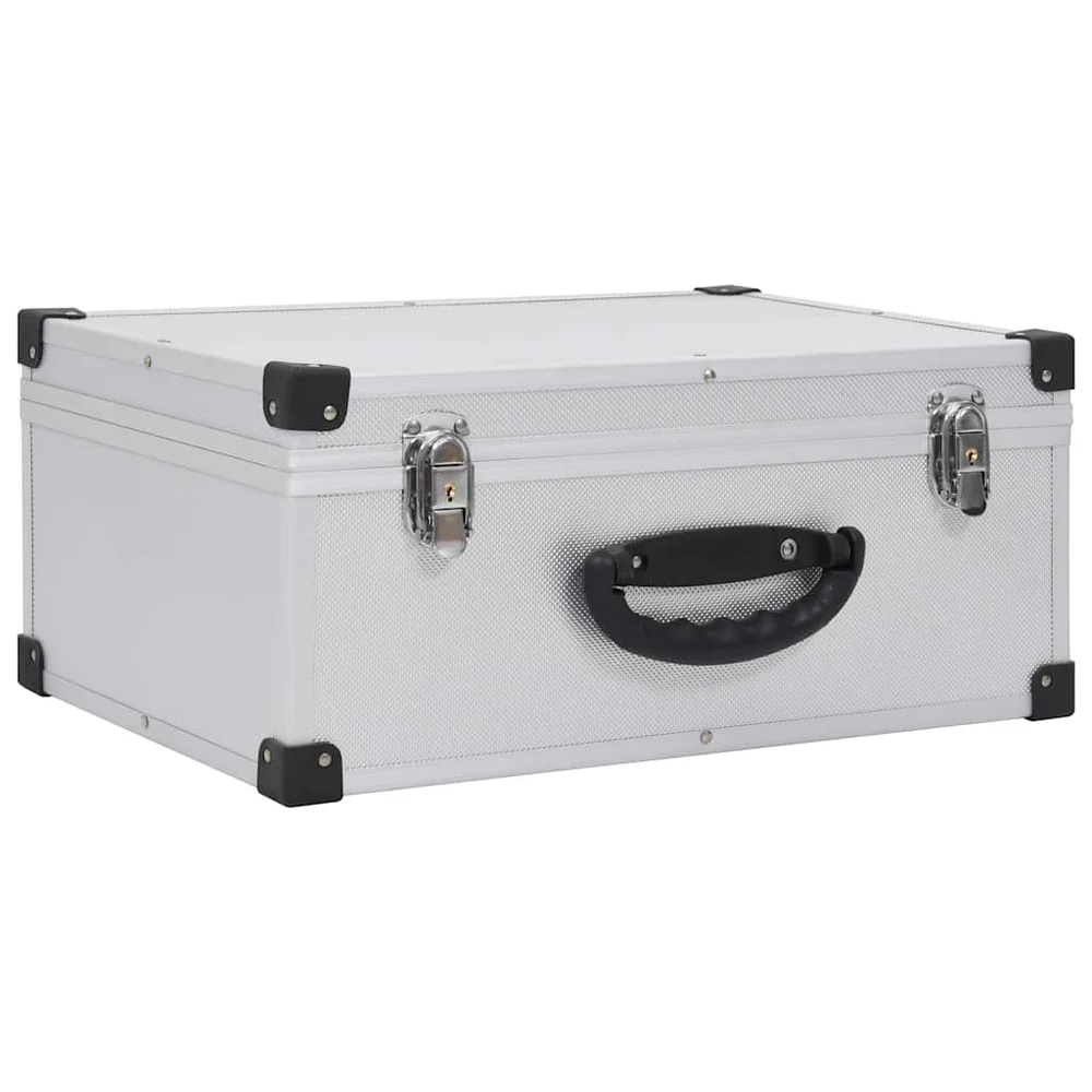 vidaXL CD-koffert for 60 CD-er aluminium ABS sølv v:1593398 vidaXL CD-koffert for 60 CD-er aluminium ABS sølv v:1593398