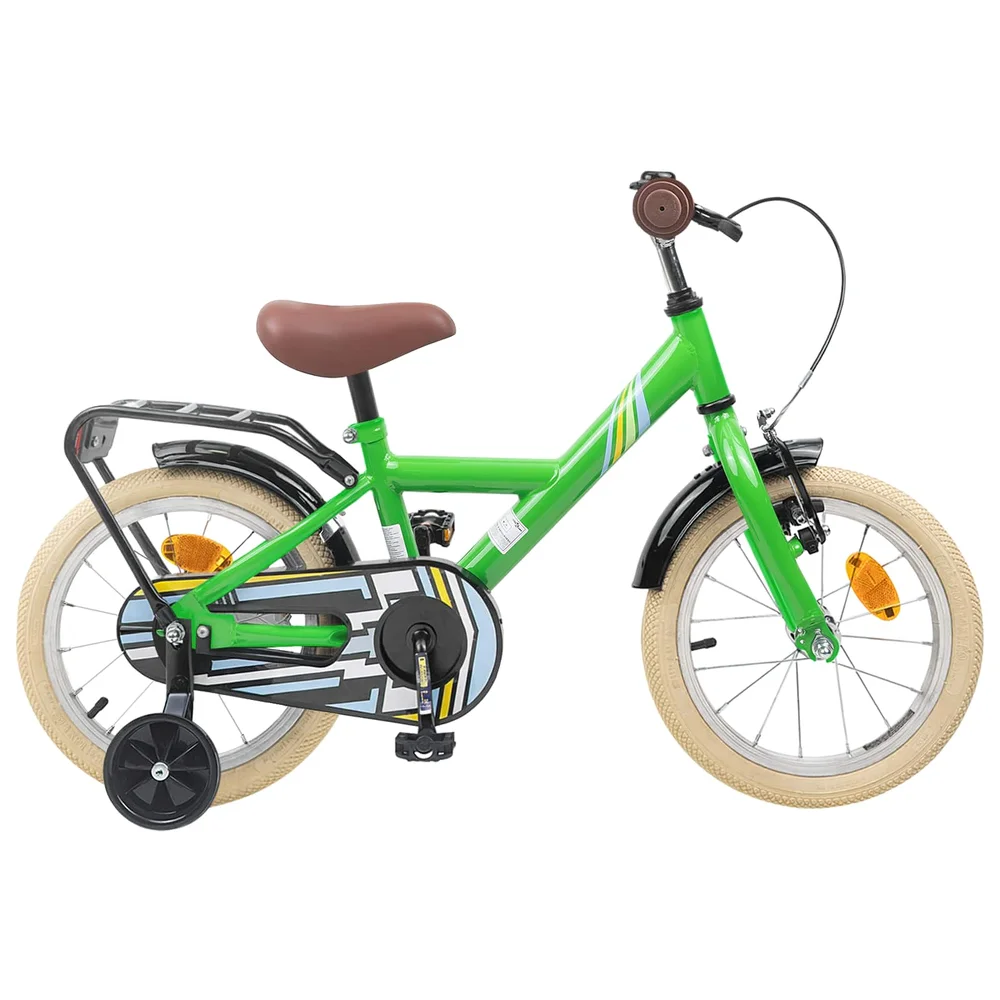 vidaXL Barnesykkel 12 Tommer for 2-4 år gammel Grønn v:2856963 vidaXL Barnesykkel 12 Tommer for 2-4 år gammel Grønn v:2856963