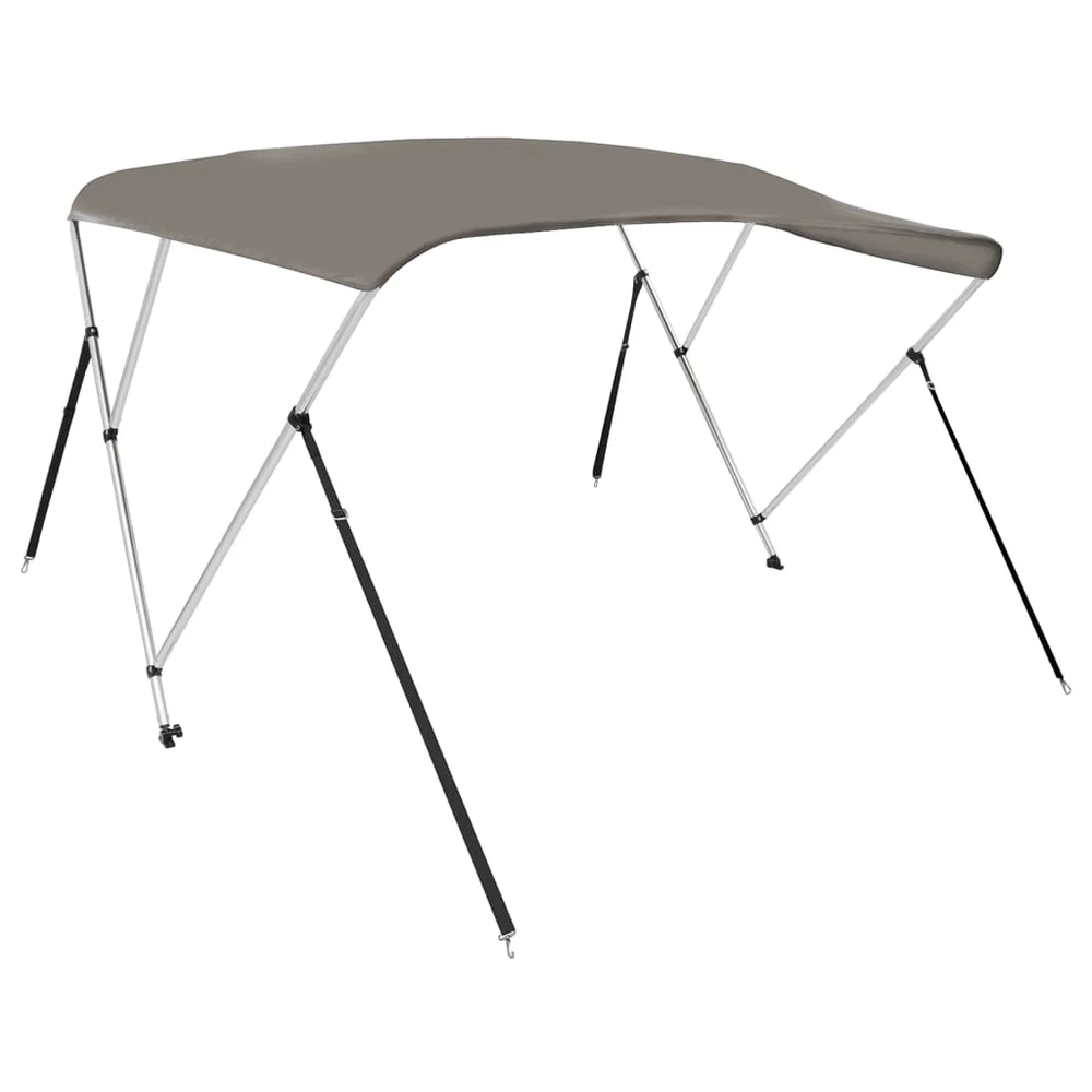 vidaXL Båtkalesje 3-buet grå 183x196x137 cm v:5608758 vidaXL Båtkalesje 3-buet grå 183x196x137 cm v:5608758