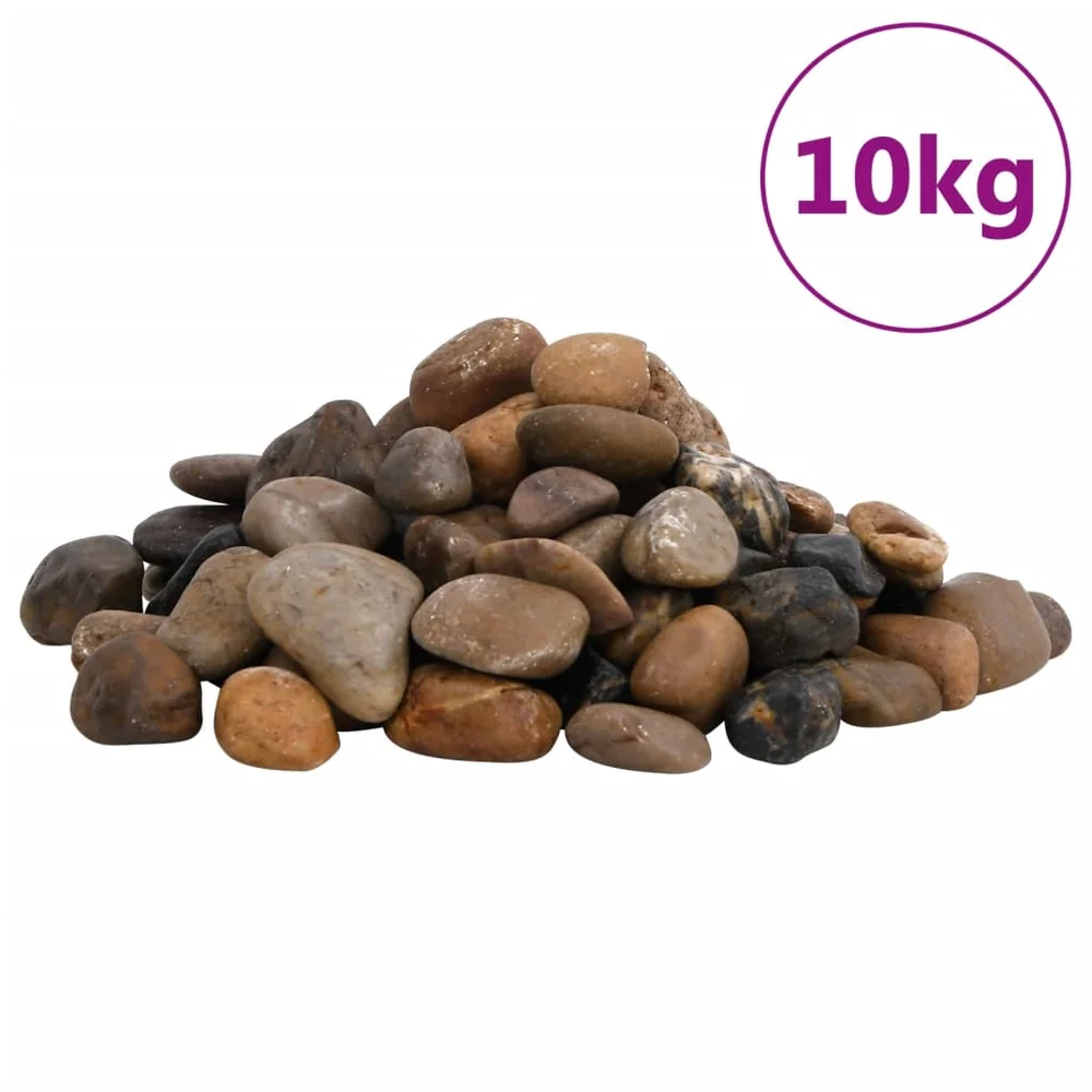 vidaXL Polerte småstein 10 kg flerfarget 2-5 cm v:1550573 vidaXL Polerte småstein 10 kg flerfarget 2-5 cm v:1550573