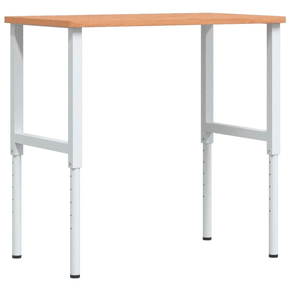 vidaXL Arbeidsbenk 100x60x(71,5-98) cm heltre bøk rektangulær v:3560440