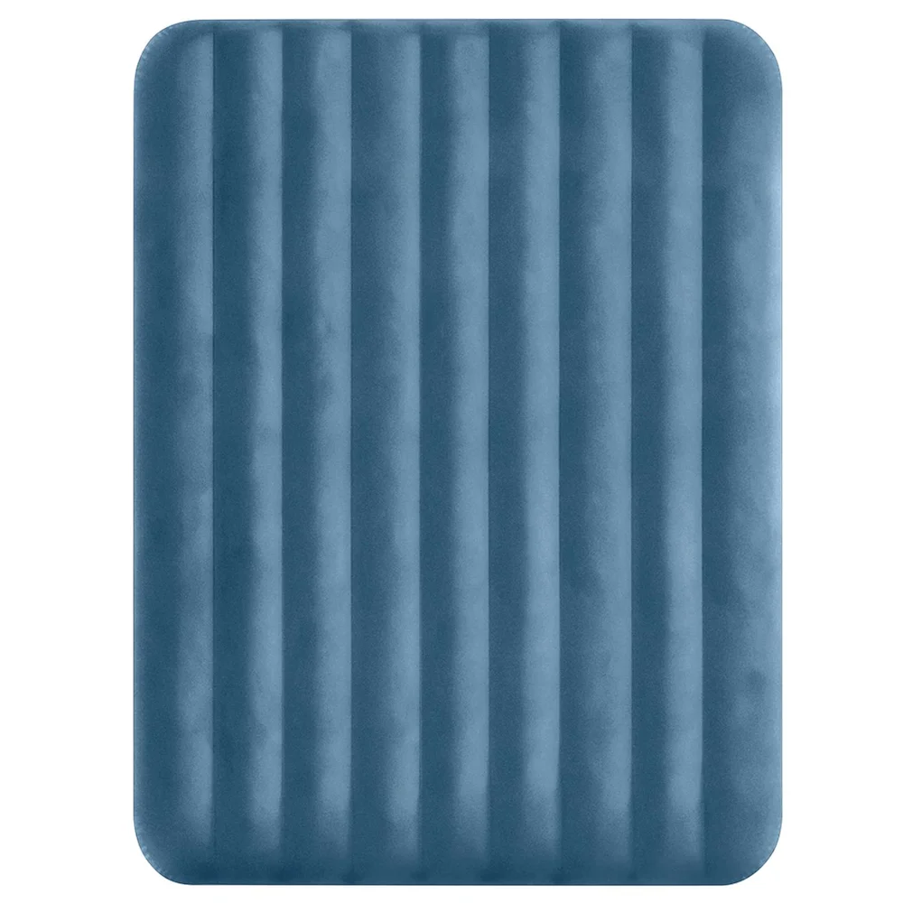 INTEX INTEX Luftmadrass med pumpe 152 x 203 x 25 cm Mørk blå og grå v:7346436
