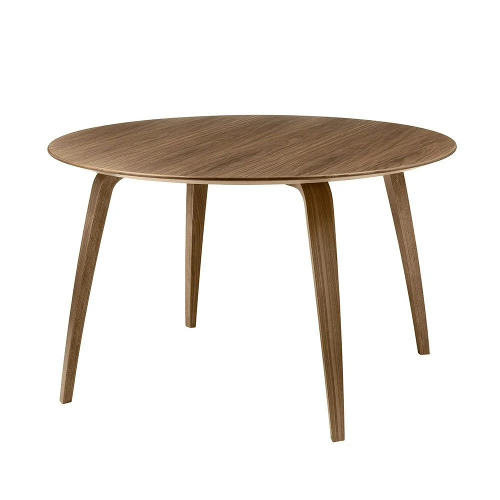 GUBI Spisebord Ø120cm, Valnøtt v:7758578